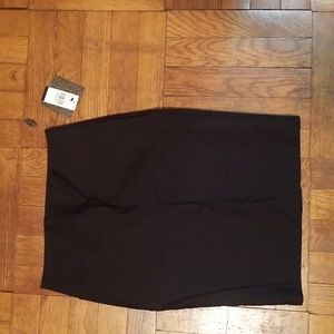 NWT Black Elastic Mini Pencil Skirt